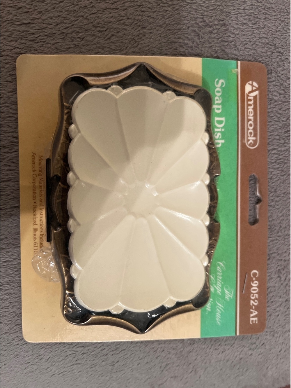 Amerock C-9052-AE Soap Dish with Floral Design